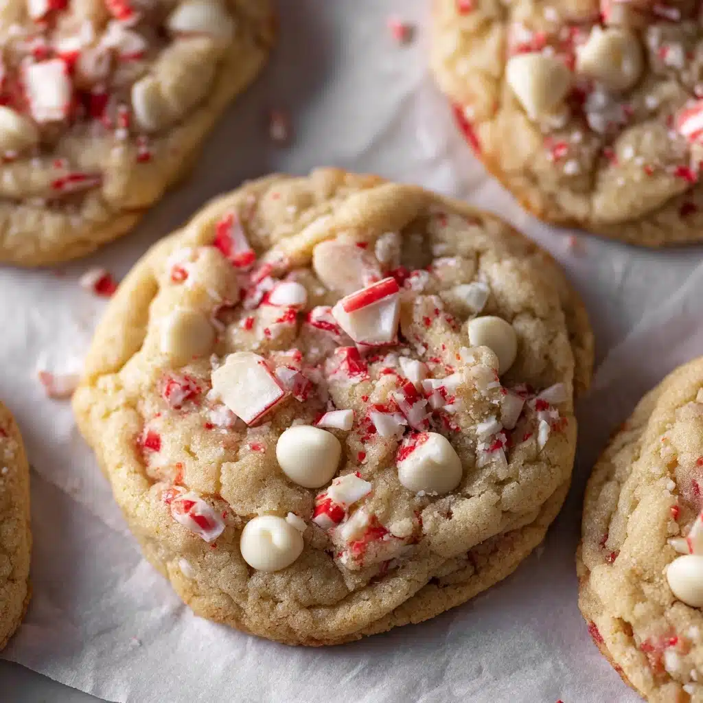 White Chocolate Candy Cane Cookies Recipe - Recipe Image