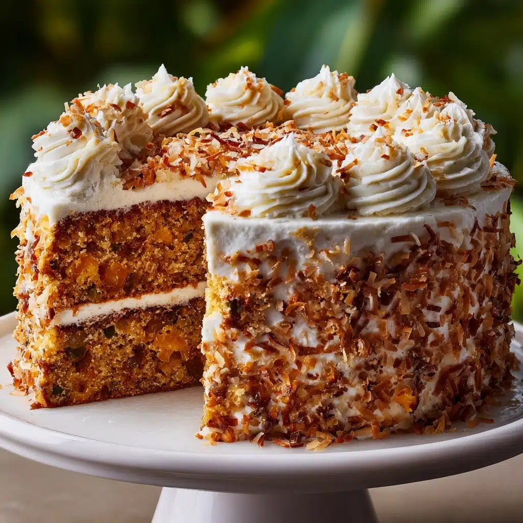 Hawaiian Wedding Cake with Whipped Cream Cheese Frosting Recipe - Recipe Image