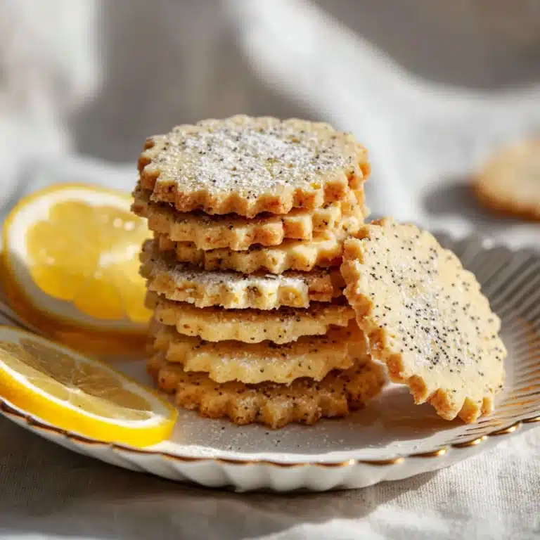 Lemon Poppy Seed Shortbread Cookies Recipe