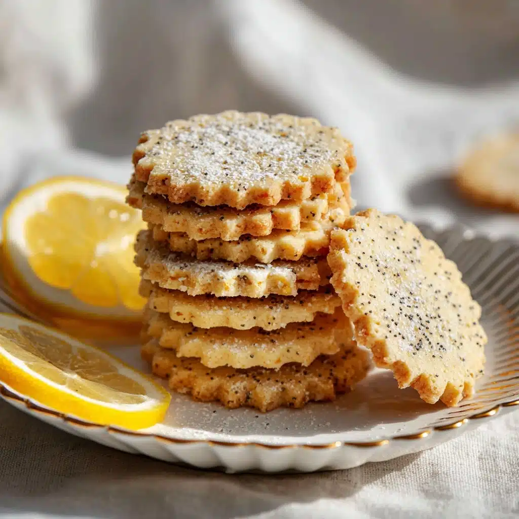 Lemon Poppy Seed Shortbread Cookies Recipe