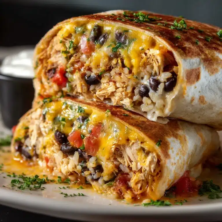 Smothered Baked Chicken Burritos Recipe