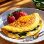 Spinach & Cheese Omelette Recipe