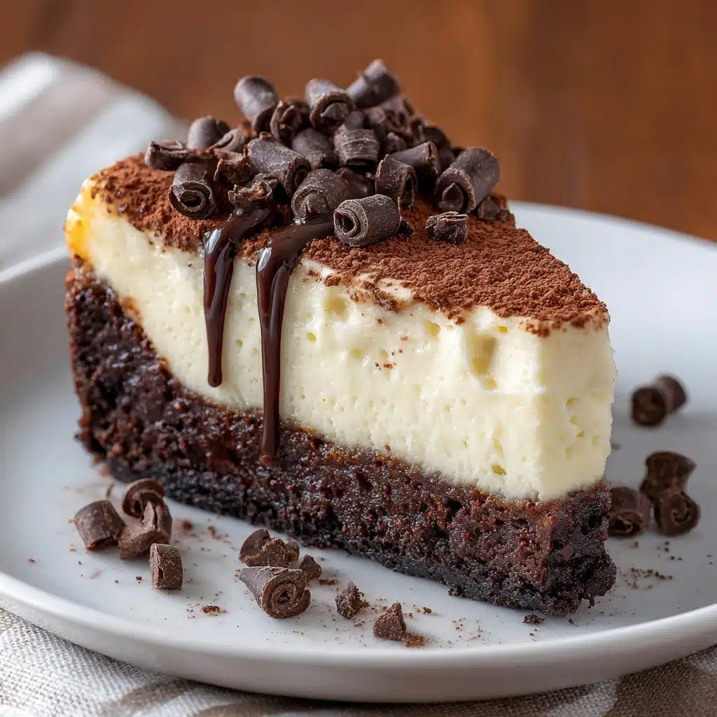 Brownie Bottom Cheesecake Recipe - Recipe Image