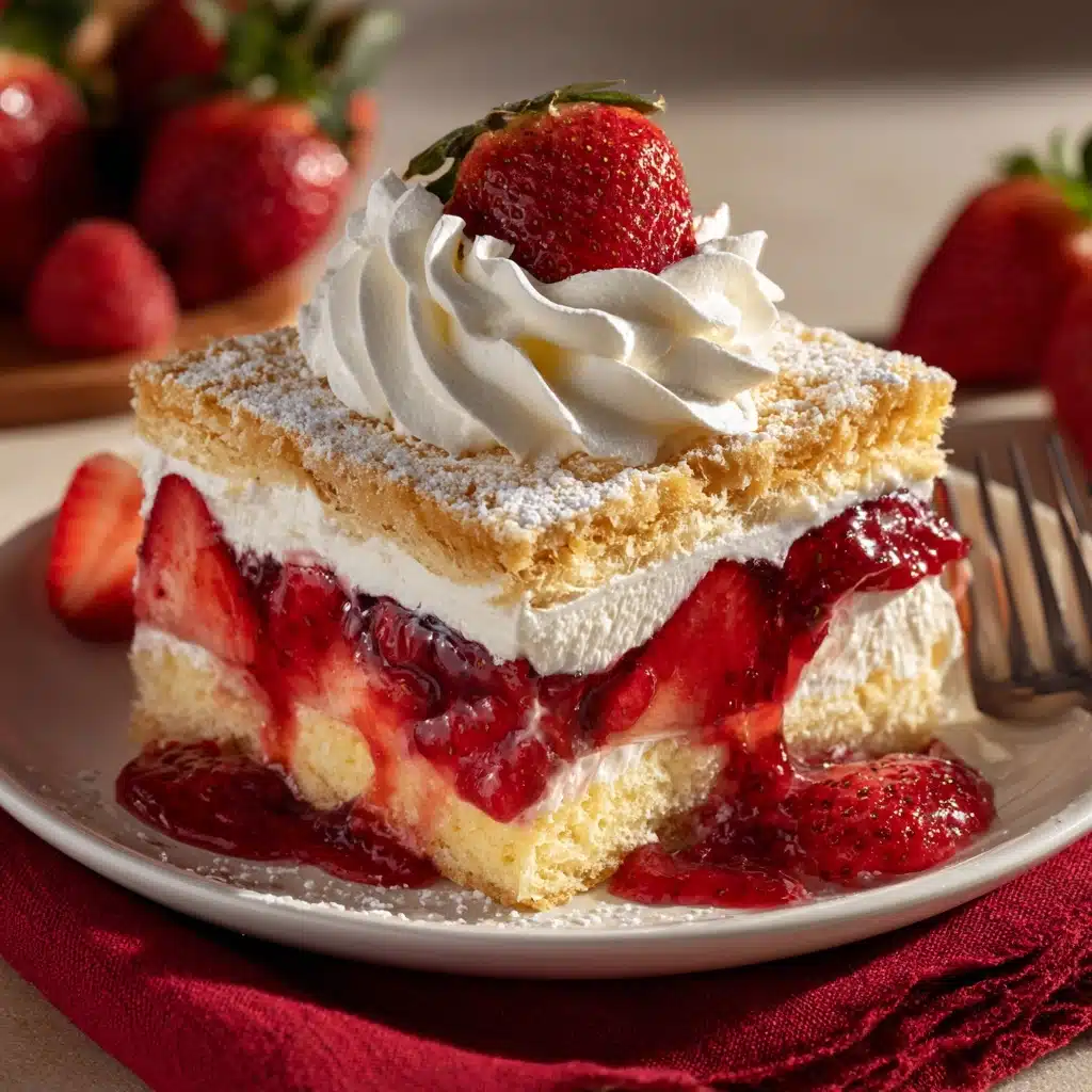 No-Fuss Strawberry Cheesecake Dump Cake Recipe - Recipe Image