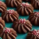 Piped Chocolate Butter Cookies Recipe