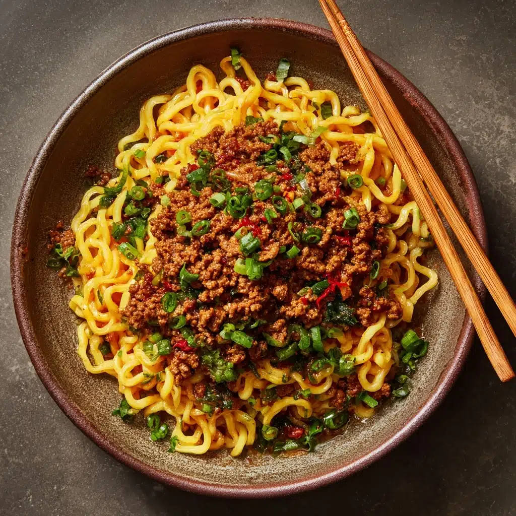 Mongolian Ground Beef Noodles Recipe