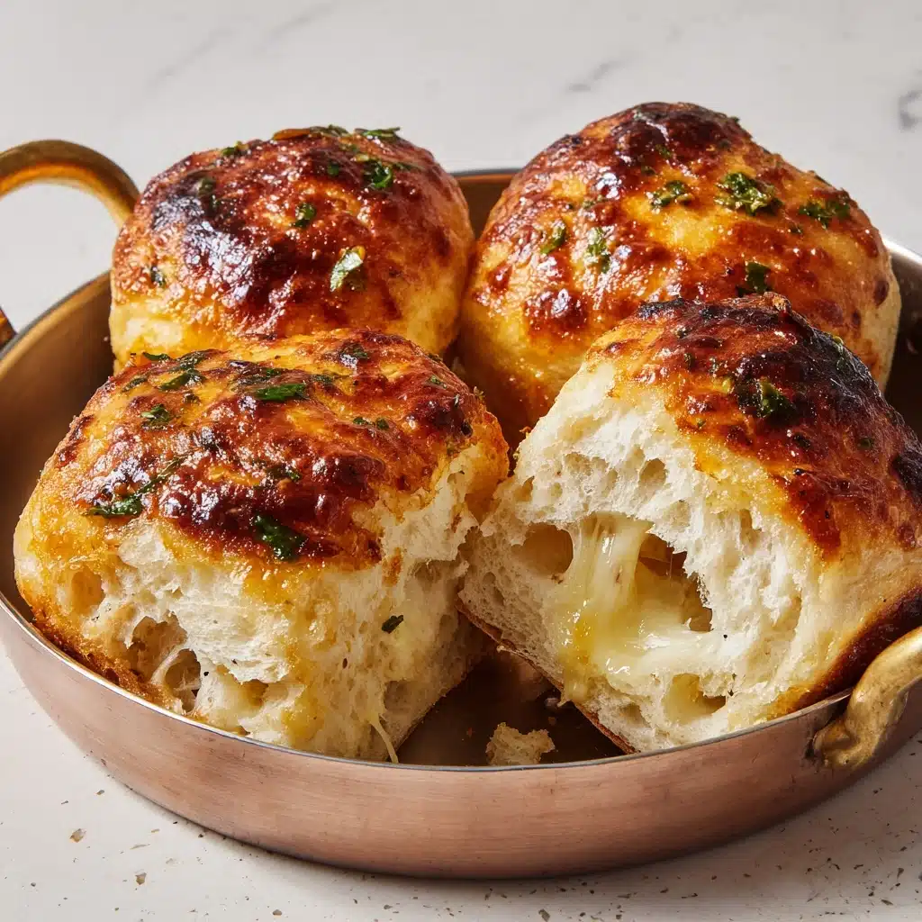 Light and Fluffy Garlic Butter Dinner Rolls Recipe - Recipe Image