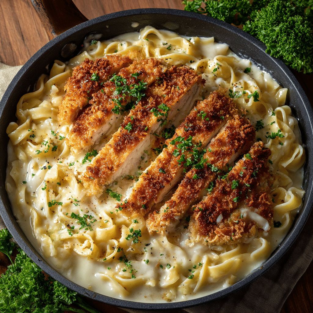 Chicken Fettuccine Alfredo Recipe - Recipe Image