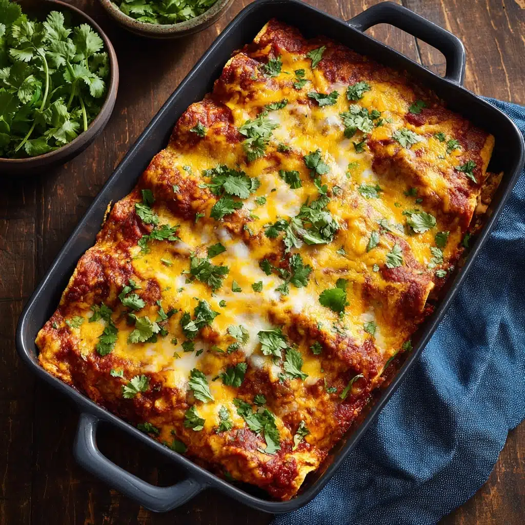 Slow Cooker Chicken Enchilada Casserole Recipe - Recipe Image