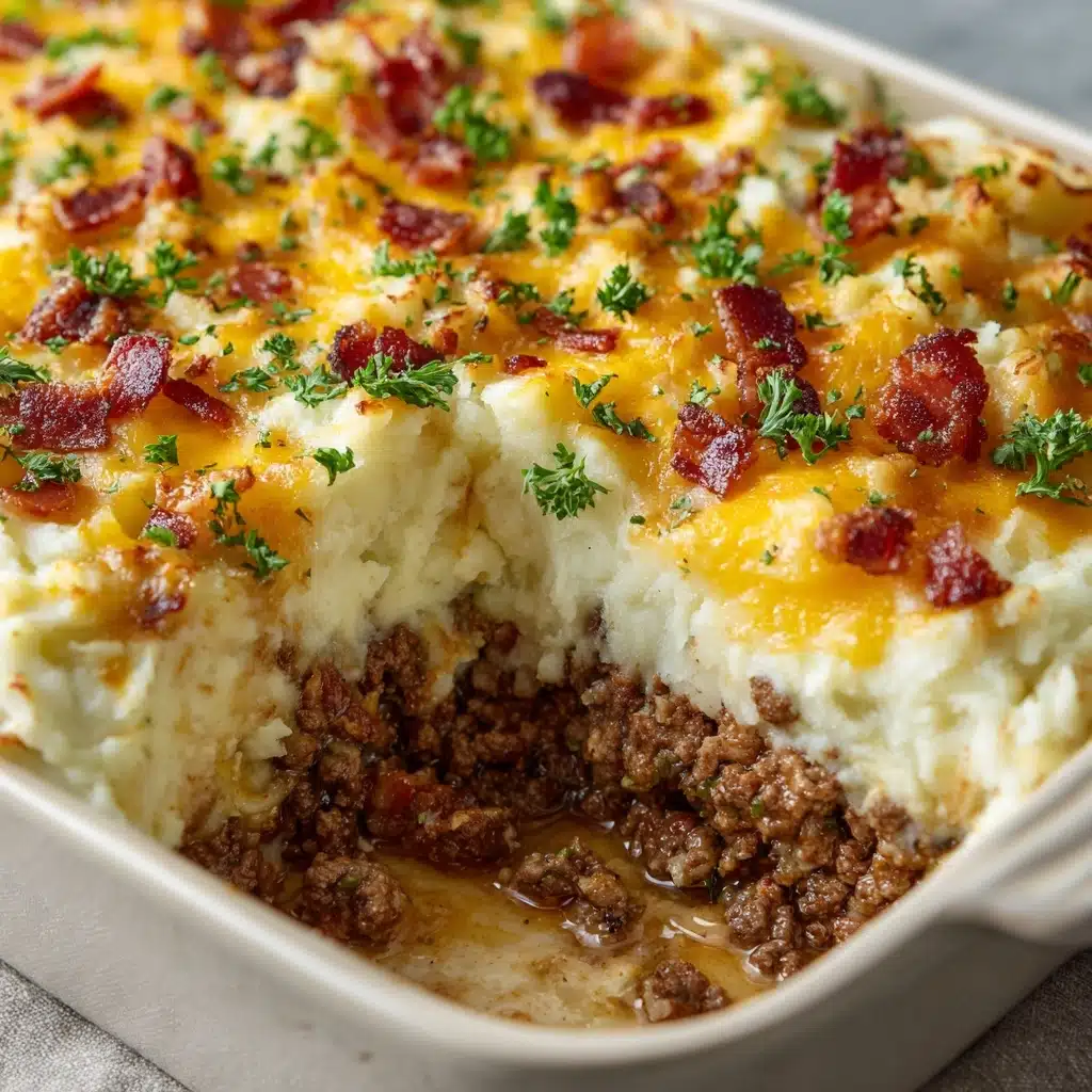 Mashed Potato Meatloaf Casserole Recipe - Recipe Image