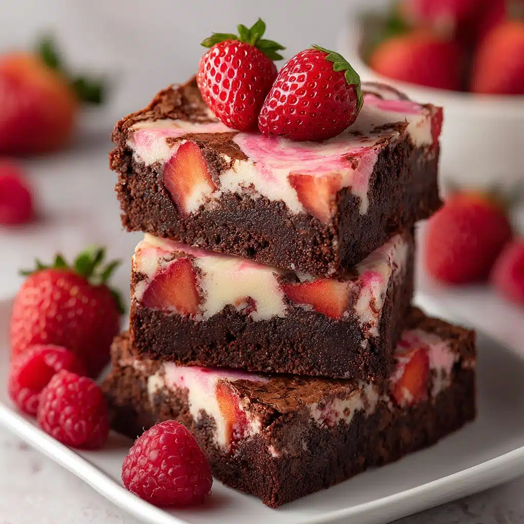Strawberry Brownies Recipe - Recipe Image