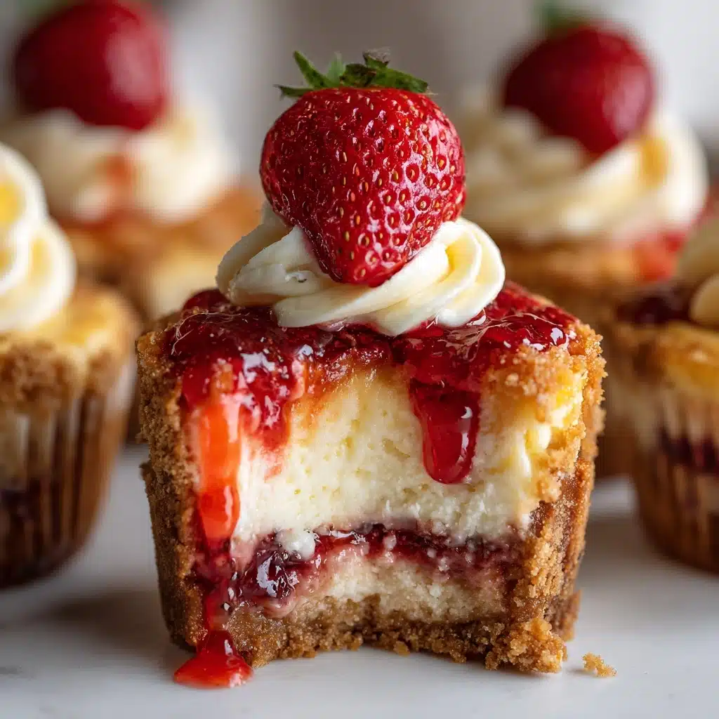 Mini Strawberry Cheesecake Cupcakes Recipe - Recipe Image