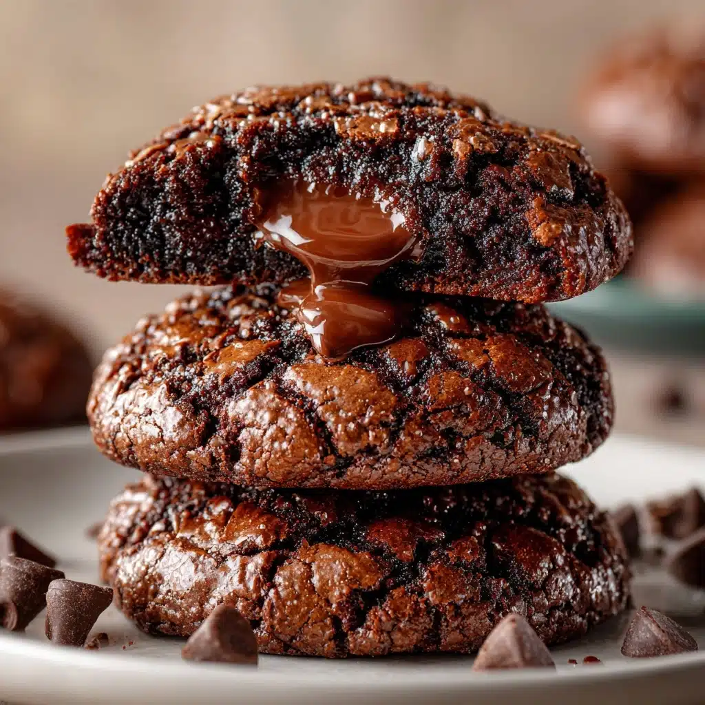 Fudgy Chocolate Brownie Cookies Recipe - Recipe Image