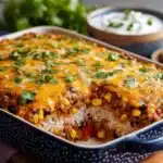 Beef Enchilada Casserole with Rice Recipe