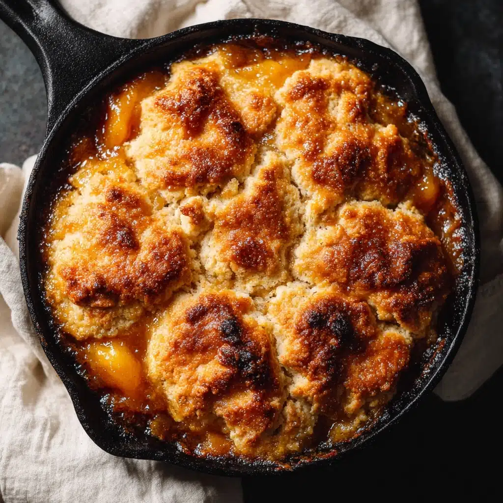 Peach Cobbler with Vanilla Ice Cream Recipe - Recipe Image