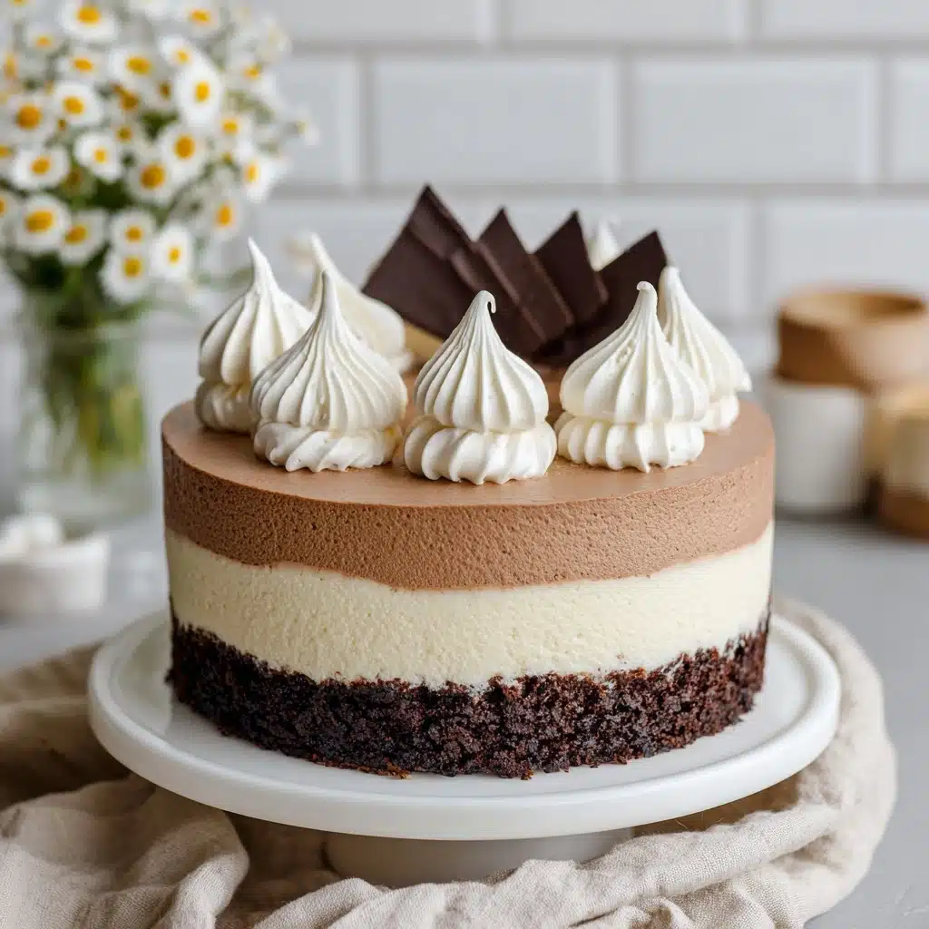 Triple Chocolate Mousse Cake Recipe - Recipe Image