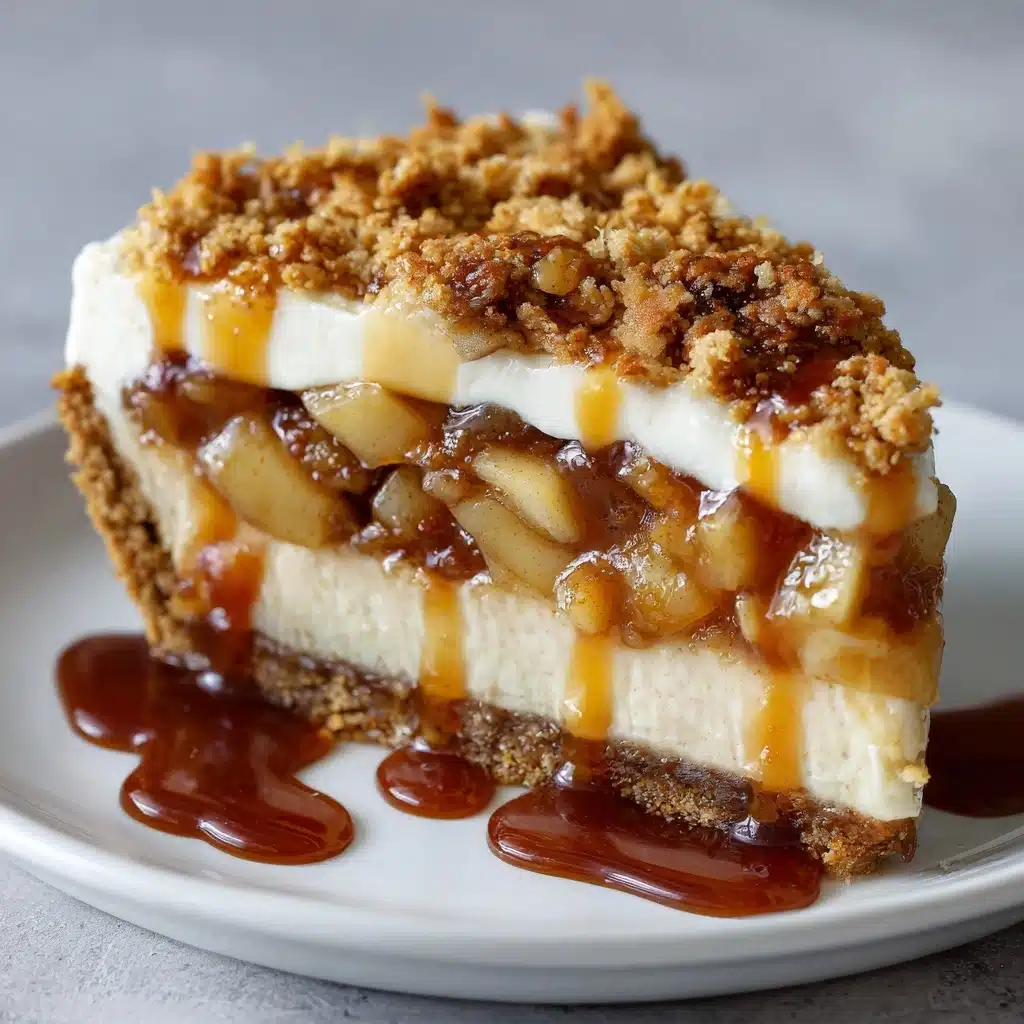 Best Apple Pie Stuffed Cheesecake Recipe - Recipe Image