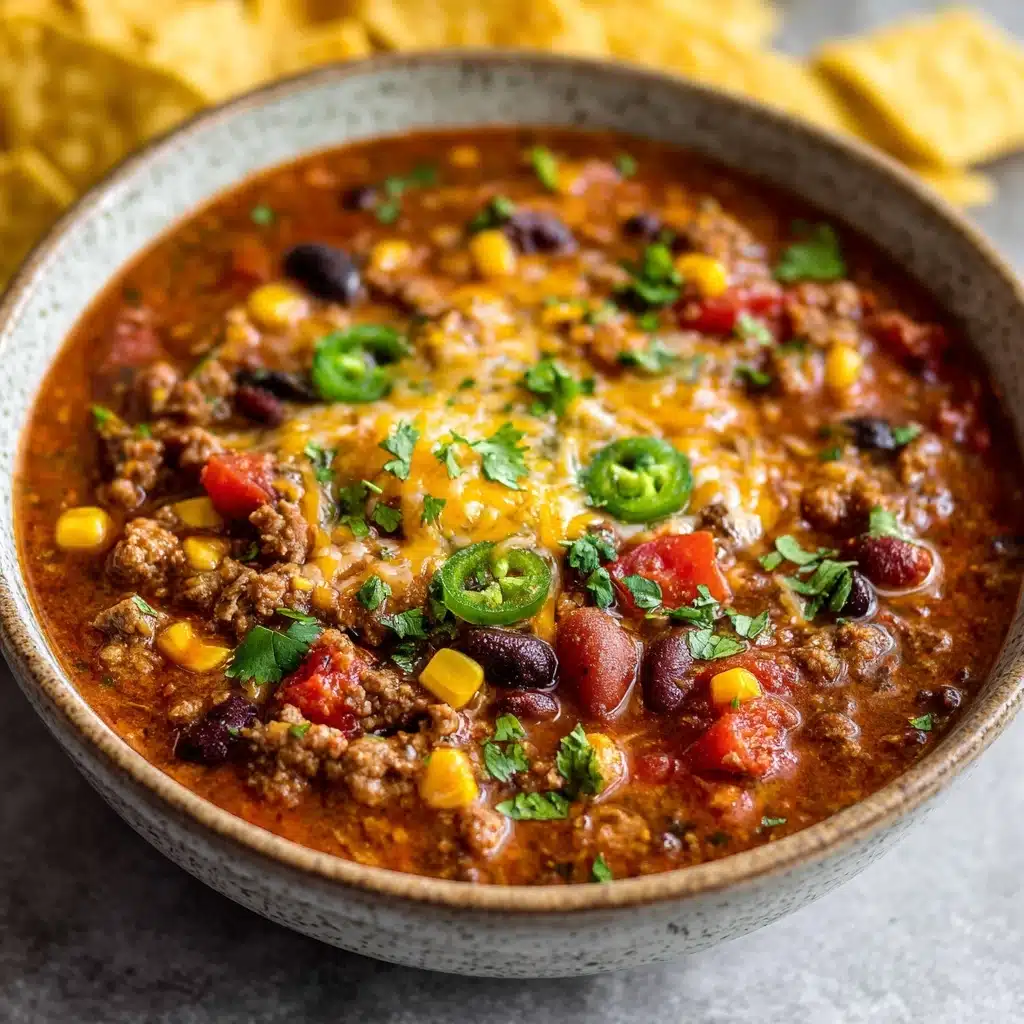 Cheesy Enchilada Chili Recipe - Recipe Image
