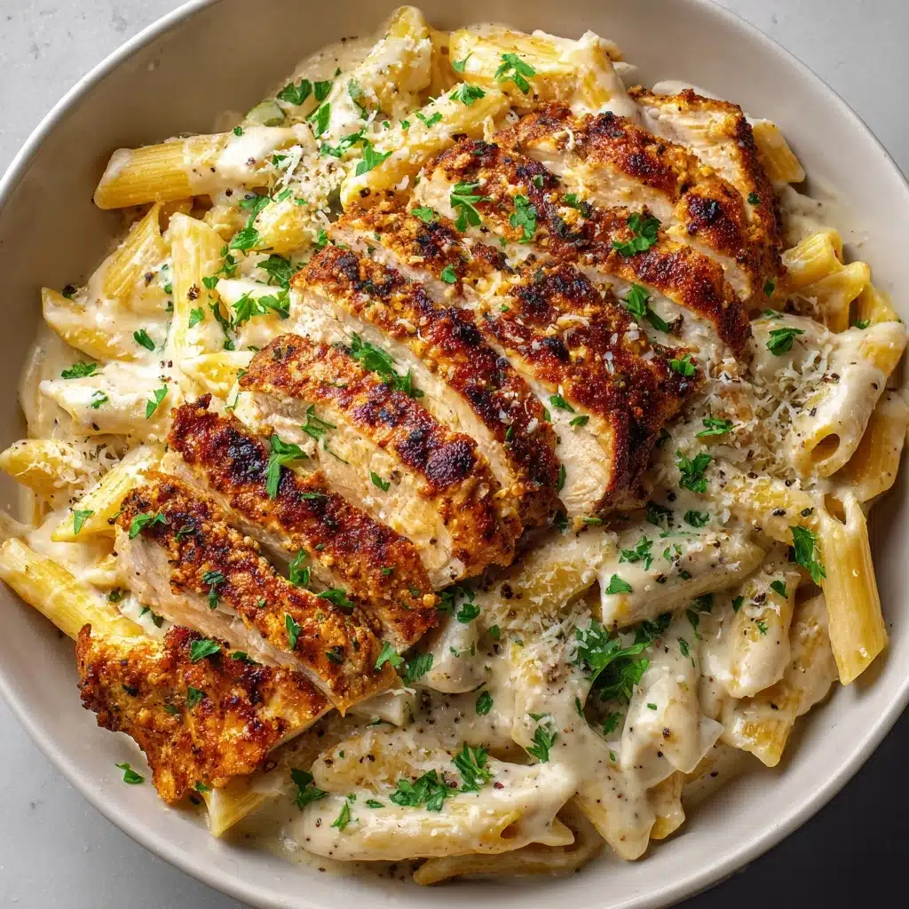 Creamy Garlic Chicken Pasta Recipe - Recipe Image