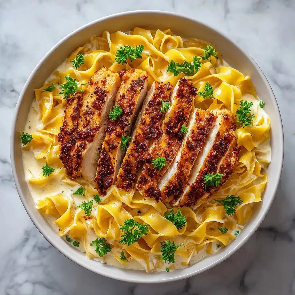One-Pan Chicken with Buttered Noodles Recipe - Recipe Image