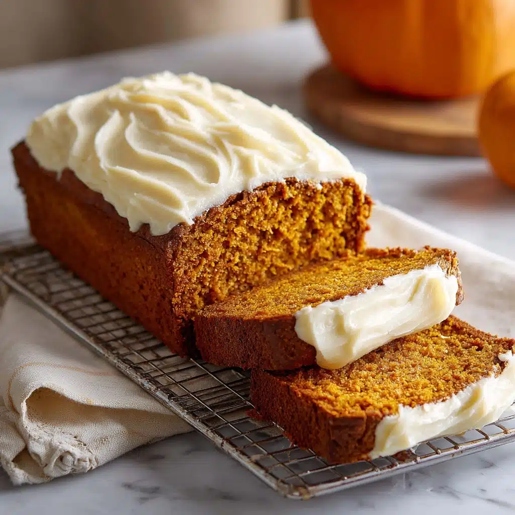 Pumpkin Bread with Cream Cheese Frosting Recipe - Recipe Image