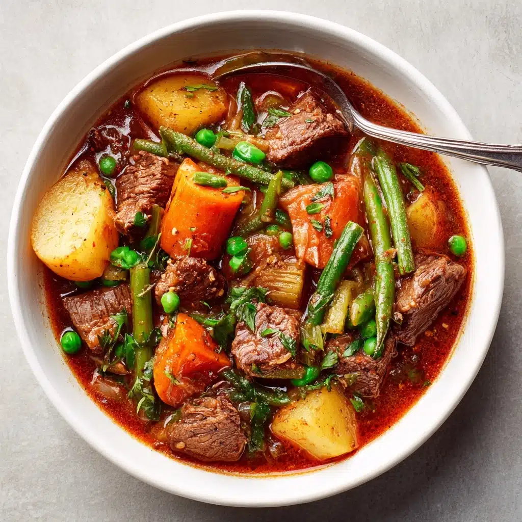 My Mom’s Old-Fashioned Vegetable Beef Soup Recipe - Recipe Image