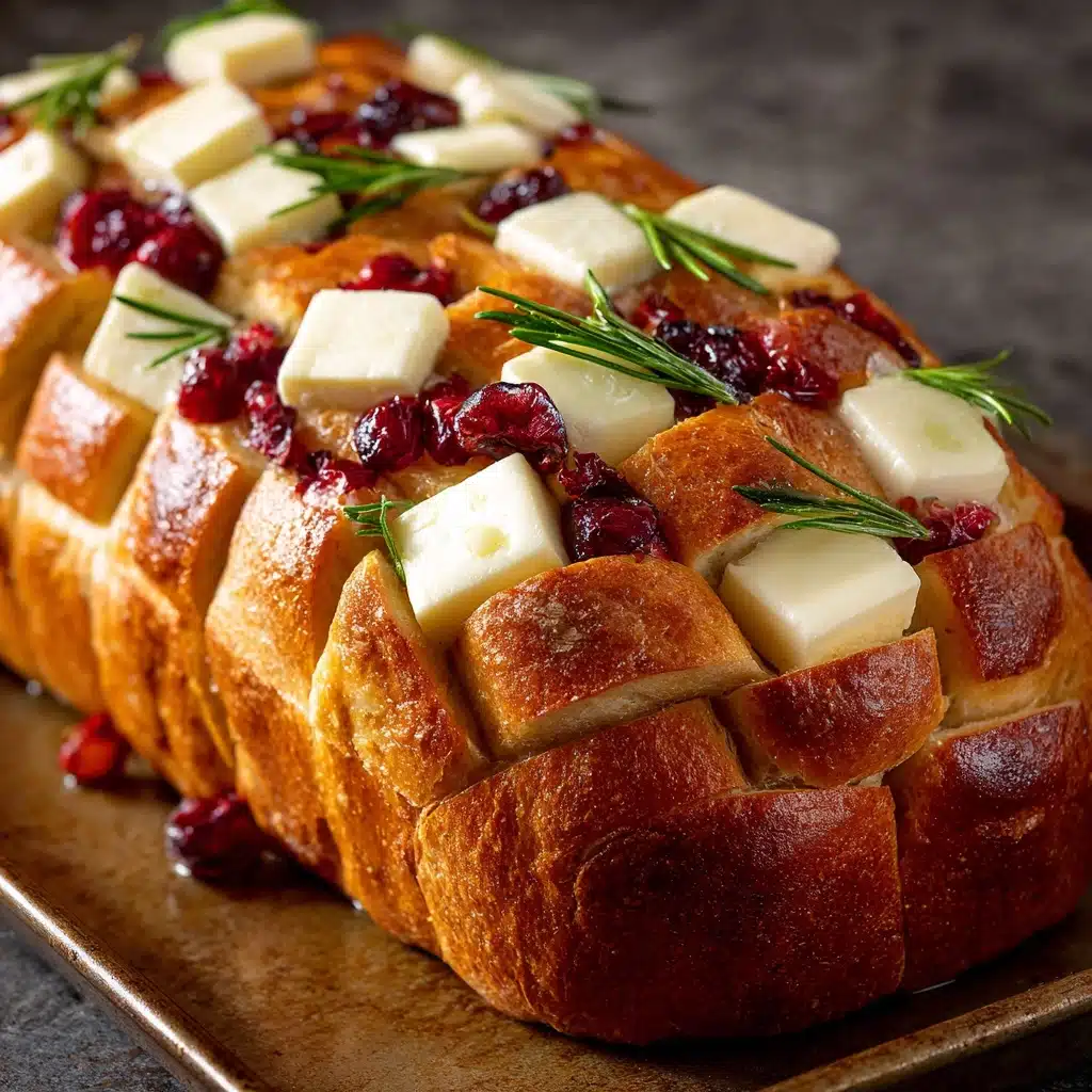Cranberry Brie Sourdough Pull-Apart Bread Recipe - Recipe Image
