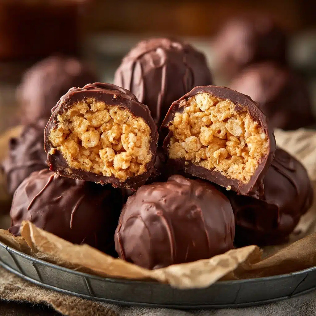 Peanut Butter Balls with Rice Krispies Recipe - Recipe Image