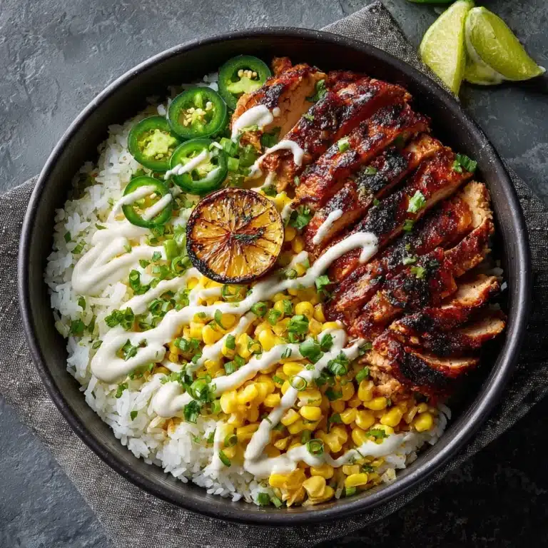 Street Corn Chicken Rice Bowl Recipe