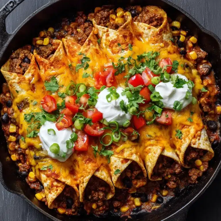 Beef Skillet Enchiladas Recipe