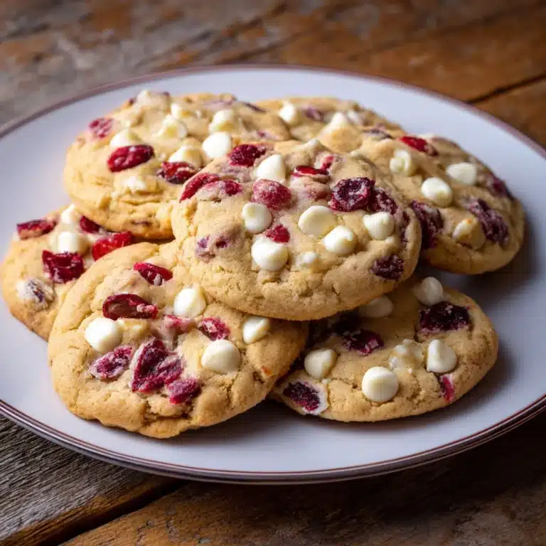 White Chocolate Cranberry Cookies Recipe