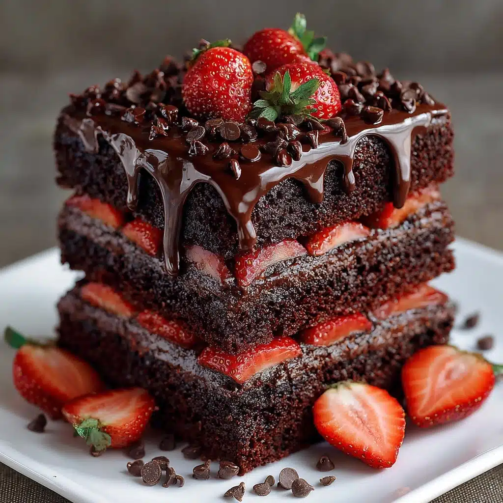 Chocolate Covered Strawberry Cake Recipe - Recipe Image