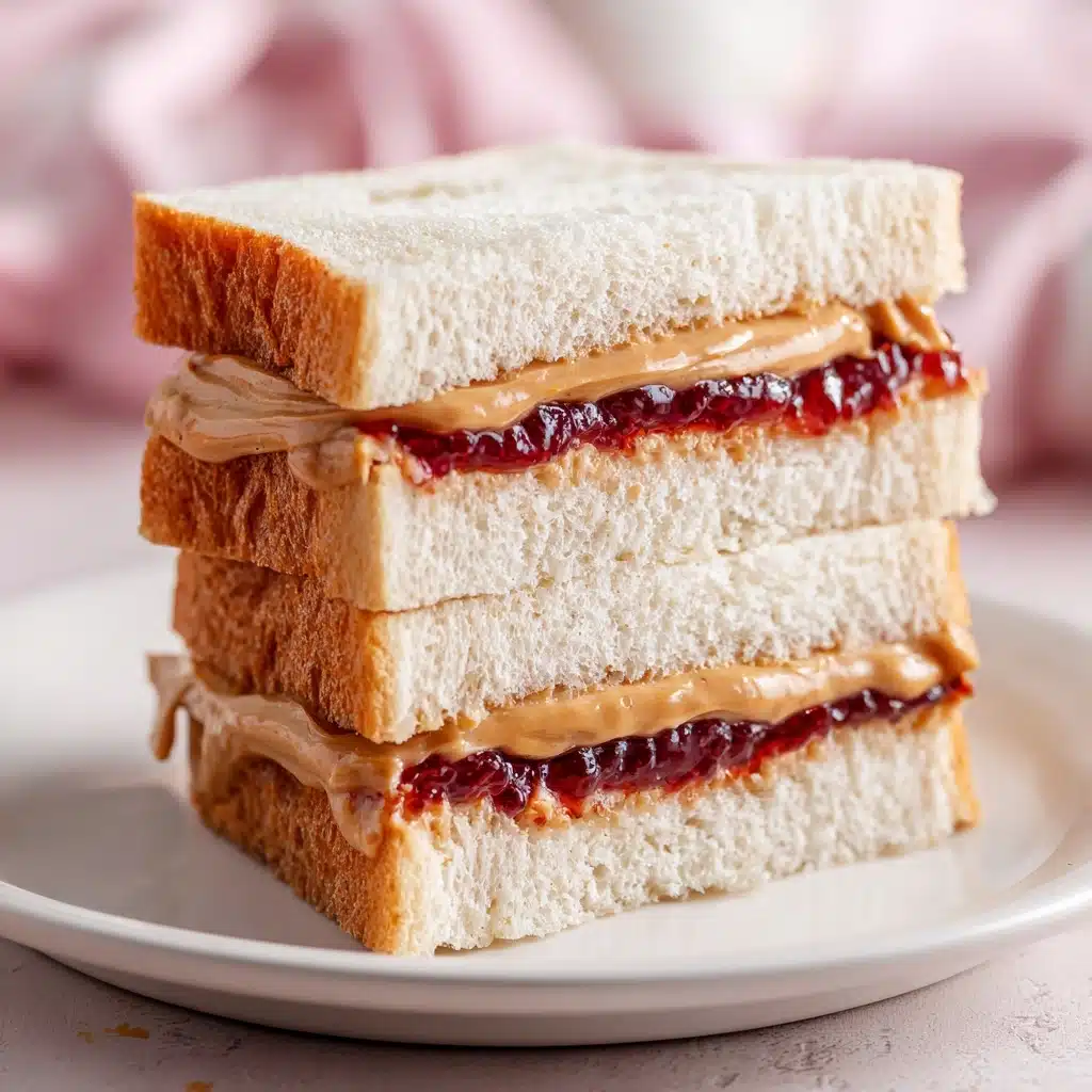 Classic Peanut Butter and Jelly Sandwich Recipe - Recipe Image