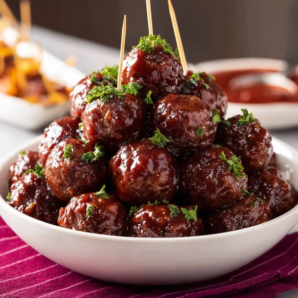 Hot Pepper Jelly Meatballs Recipe - Recipe Image