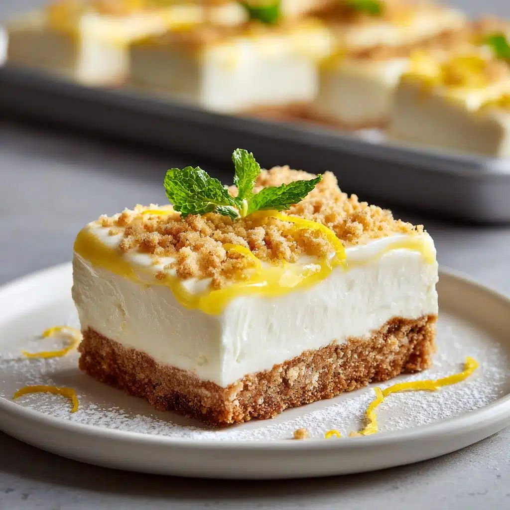 Lemon Cheesecake Bars Recipe - Recipe Image