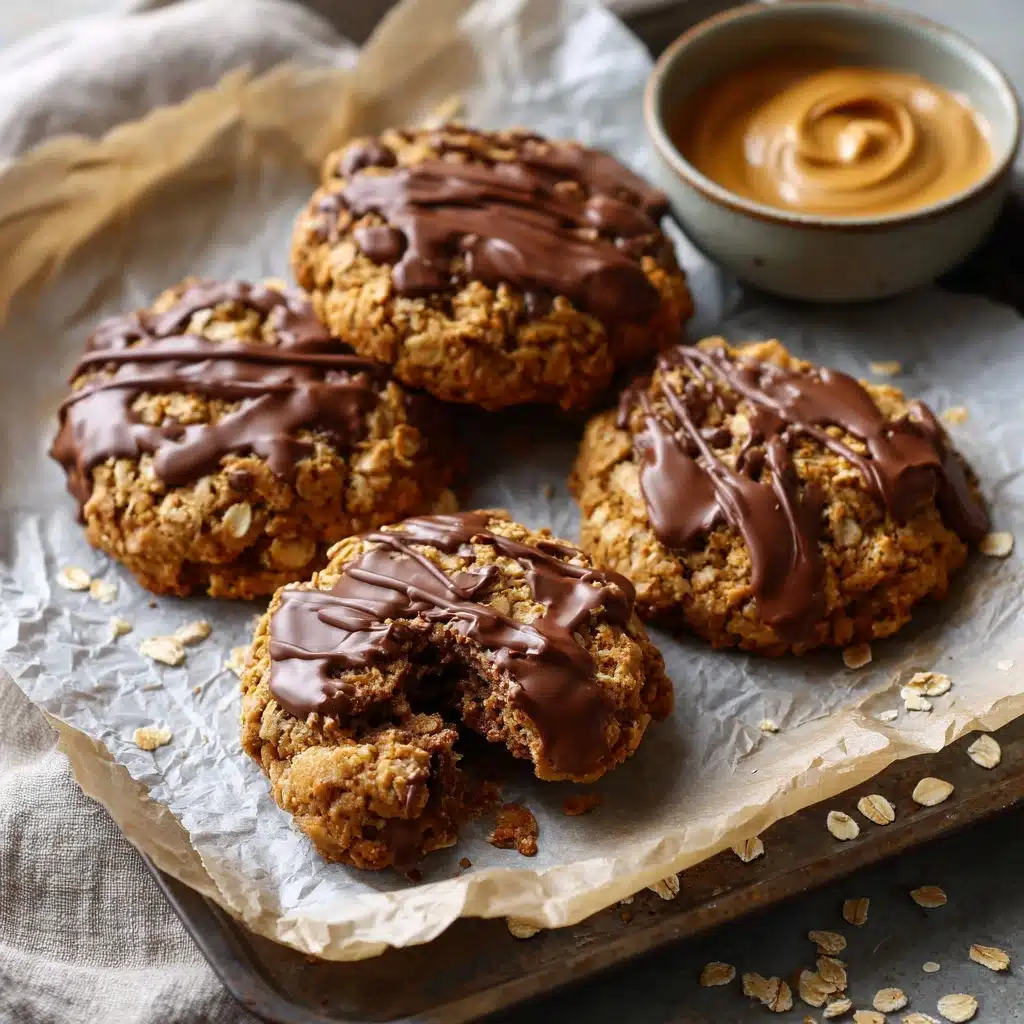 No-Bake Chocolate Peanut Butter Oatmeal Cookies Recipe - Recipe Image
