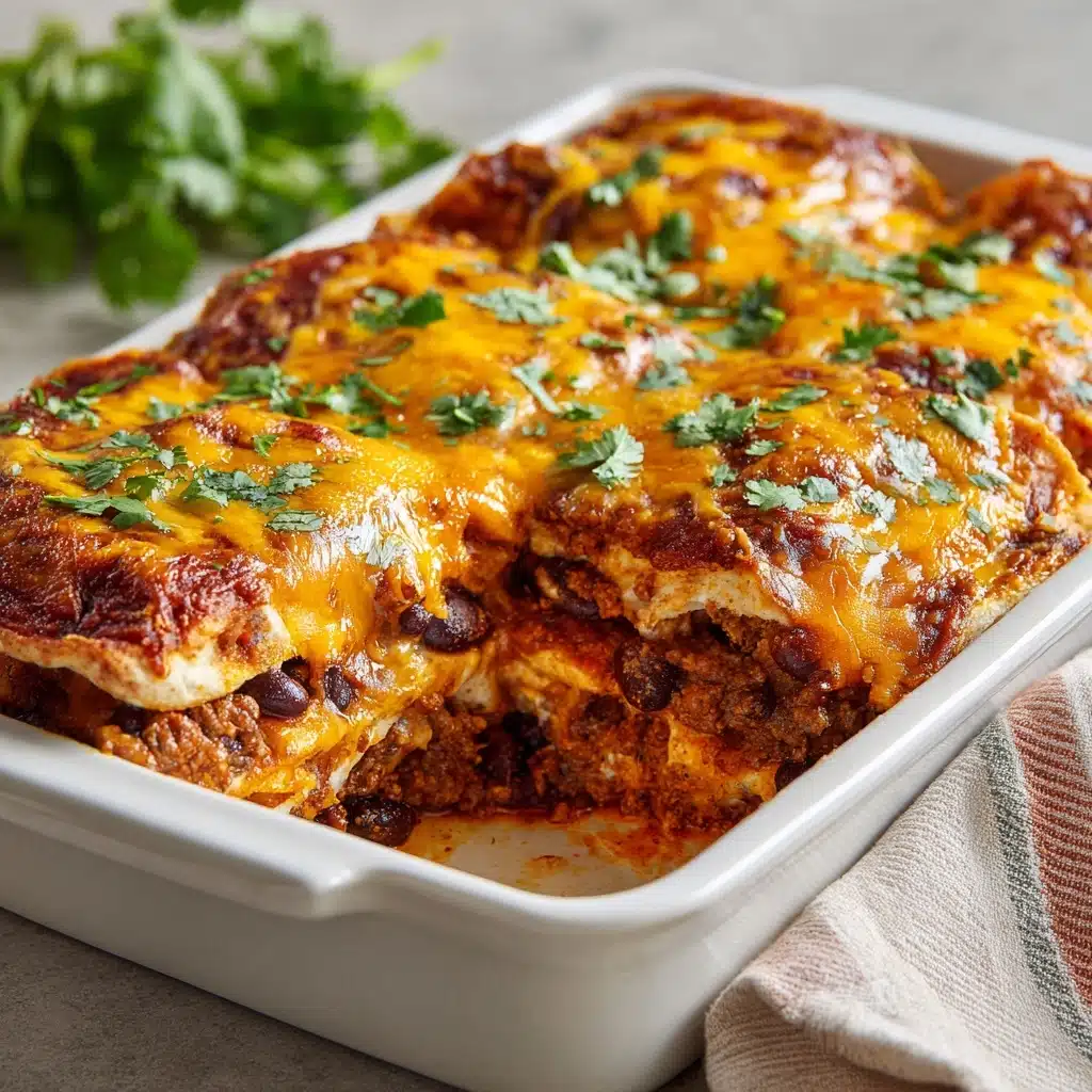 Beef Enchilada Casserole with Corn Tortillas Recipe - Recipe Image