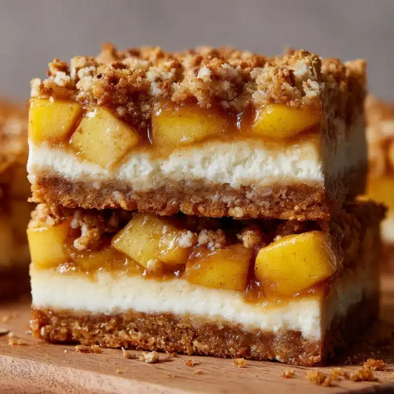 Gluten Free Apple Cheesecake Bars Recipe