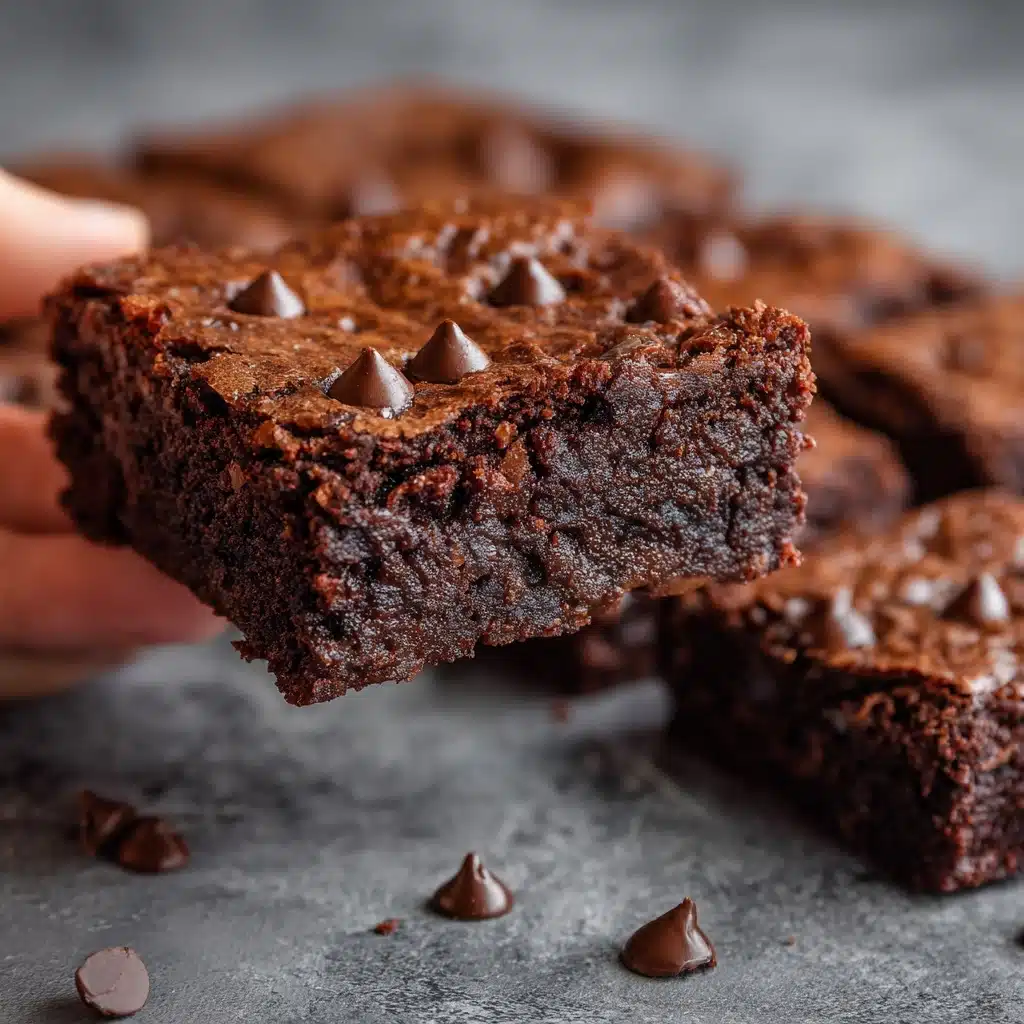 Double-Chocolate Zucchini Brownies Recipe - Recipe Image