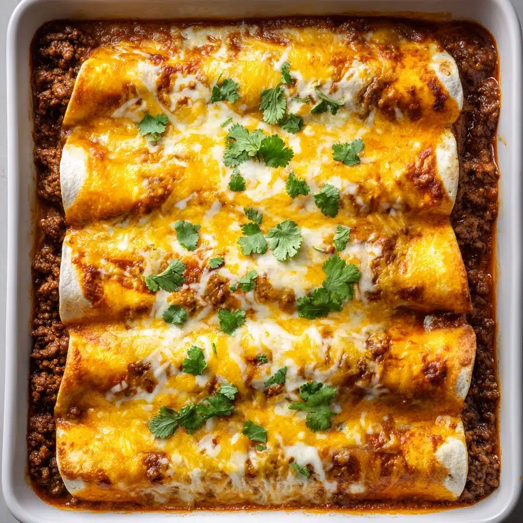 Cheesy Beef & Bean Enchiladas Recipe - Recipe Image
