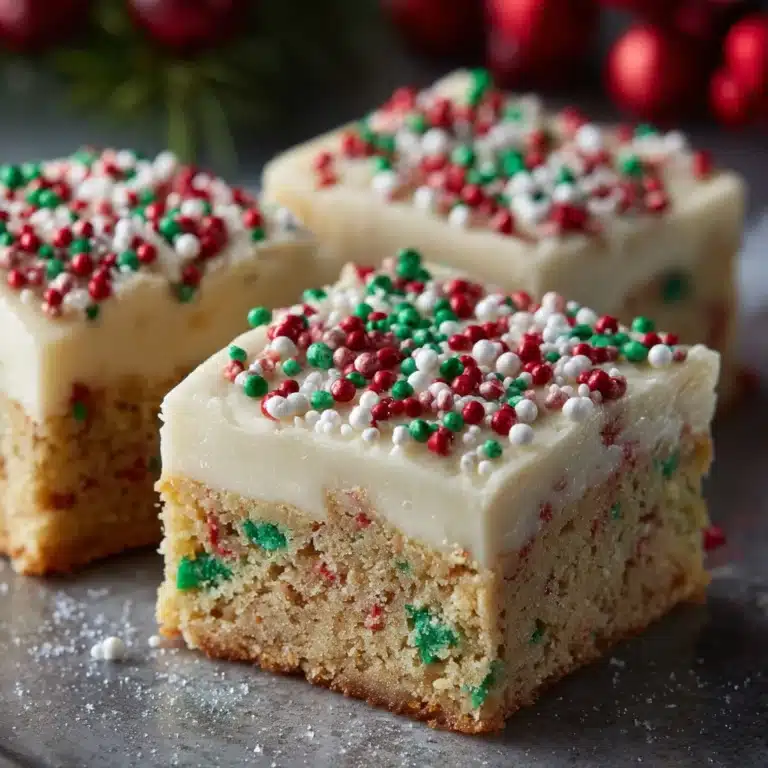 Christmas Sugar Cookie Bars Recipe