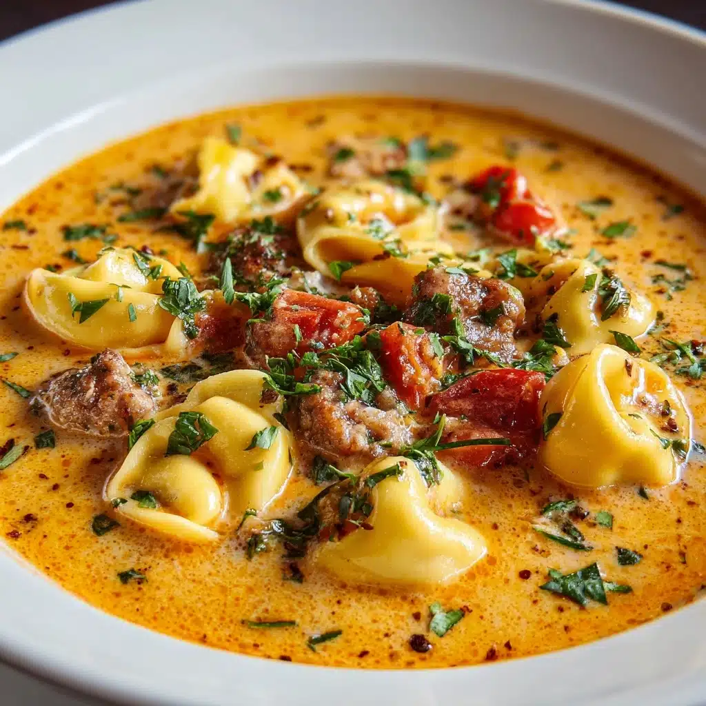 Slow Cooker Creamy Tortellini Soup Recipe - Recipe Image