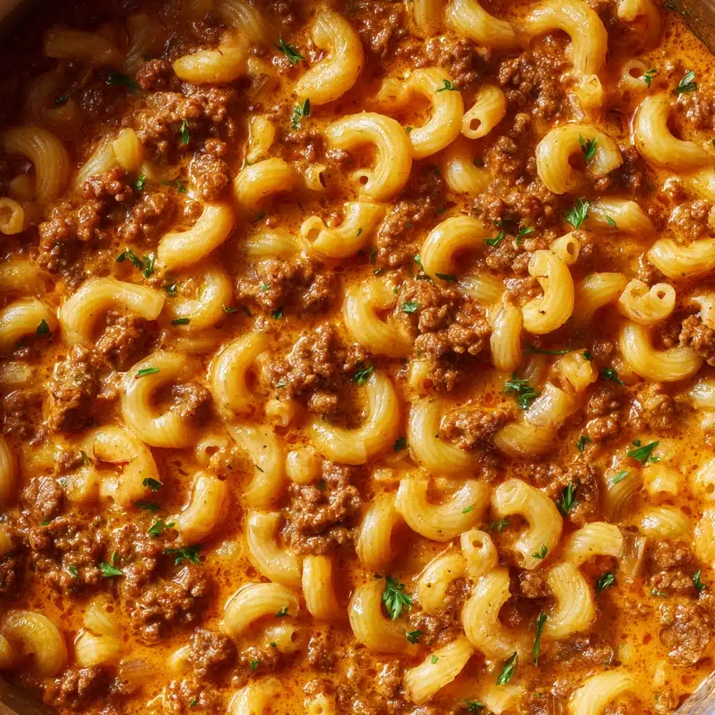 One-Pot Macaroni Cheeseburger Soup Recipe - Recipe Image