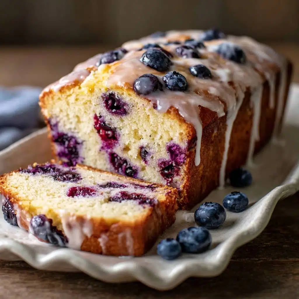 Blueberry Bread with Lemon Glaze Recipe - Recipe Image