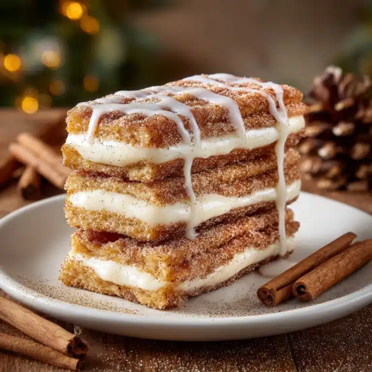 Churro Cinnamon Sugar French Toast with Cream Cheese Icing Recipe
