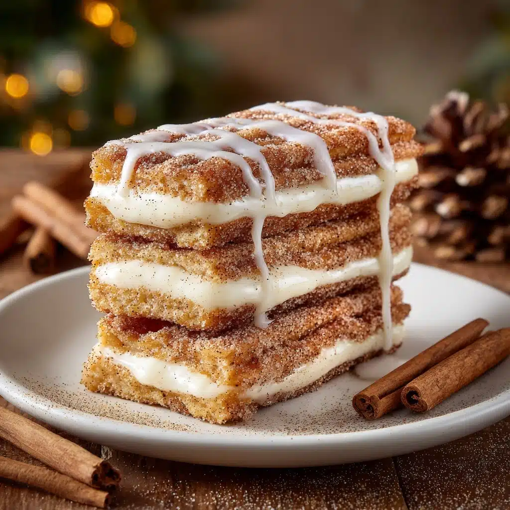 Churro Cinnamon Sugar French Toast with Cream Cheese Icing Recipe