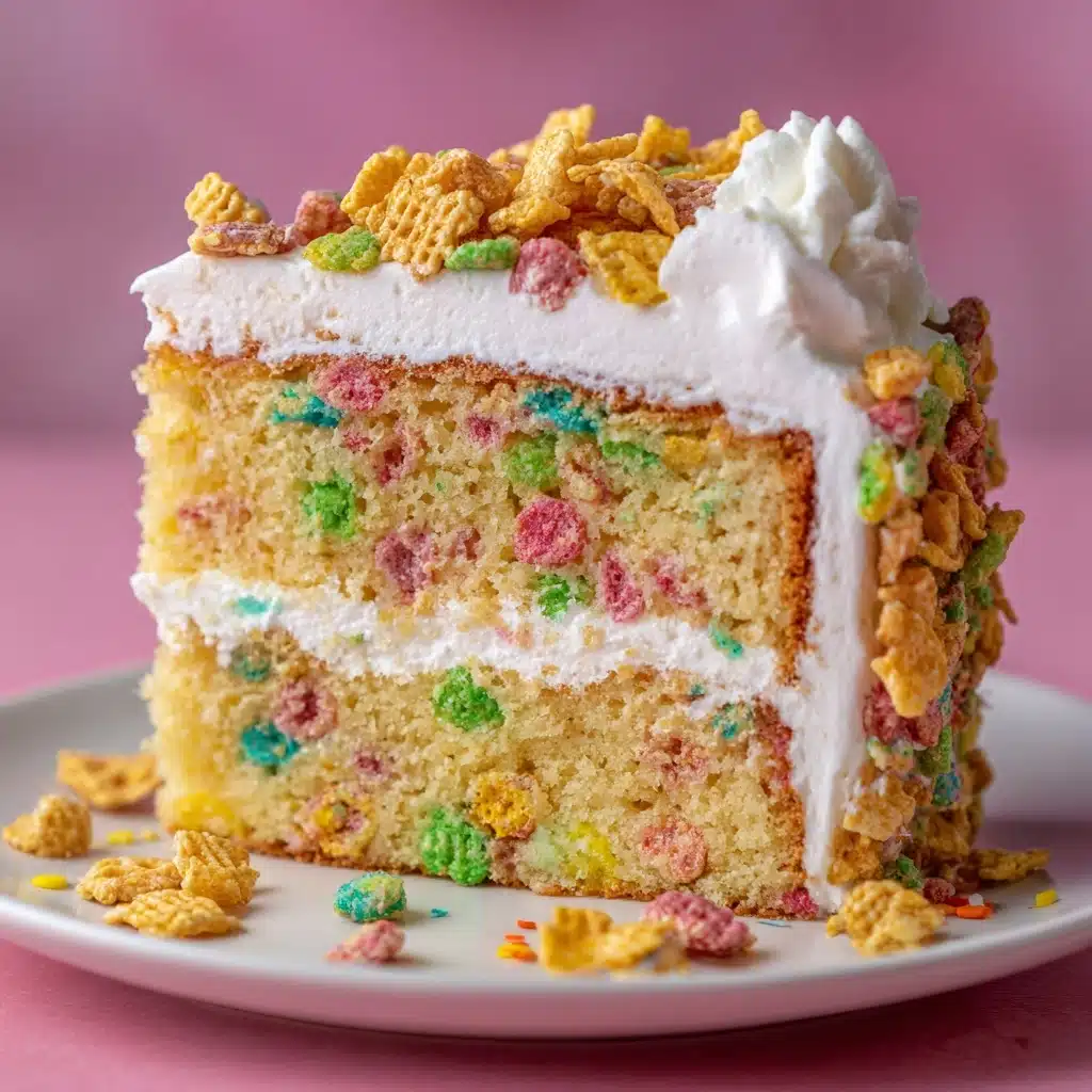 Cereal Milk Poke Cake Recipe - Recipe Image