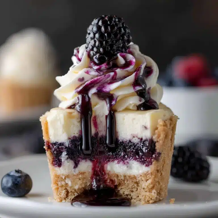 White Chocolate Blueberry Cheesecake Cupcakes Recipe