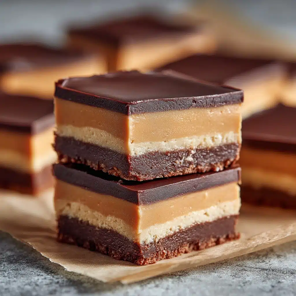 No-Bake Peanut Butter Buckeye Bars Recipe - Recipe Image