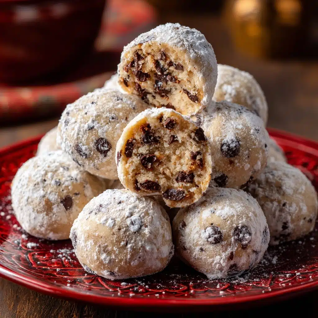 Peanut Butter Chocolate Chip Snowball Cookies Recipe - Recipe Image